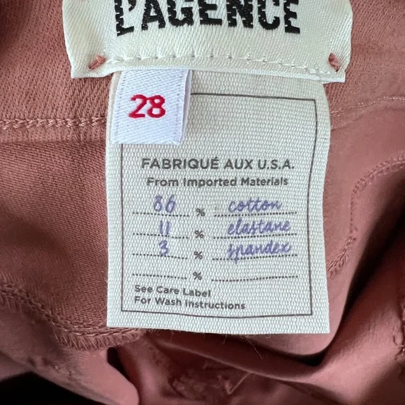 L'AGENCE Margo High Wasted Mocha Brown Coated‎ Jeans, 28 NWOT - Picture 5 of 16